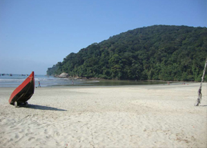 Praia Perequê no Guarujá